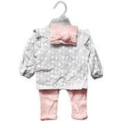 Wholesale - 3pc GIRLS FRENCH TERRY SET- TOP/PANTS C/P 48, UPC: 632878899297